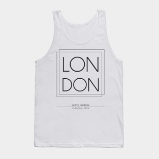 London City Minimal Typography 2 Tank Top